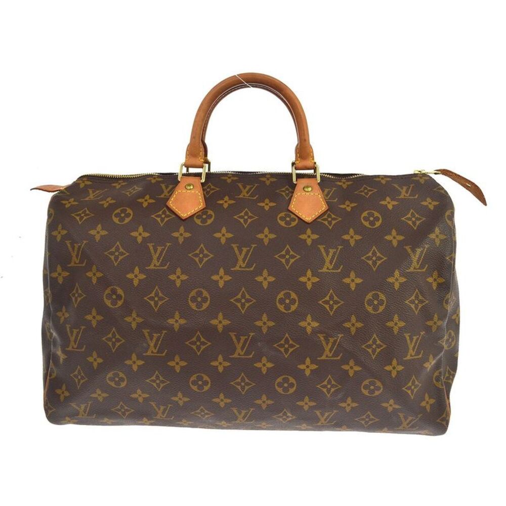 Louis Vuitton Speedy Monogram Canvas Brown Canvas Handbag
